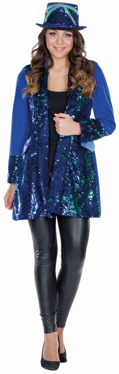 Rubie's Damen Kostüm Pailettenjacke Pailetten Karneval Fasching Gr. 40