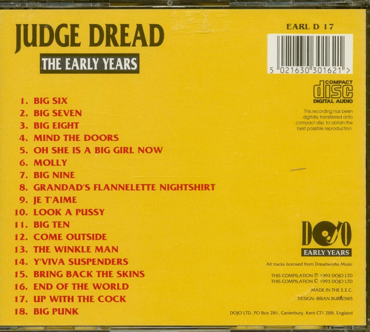 The Early Years, Audio-CD