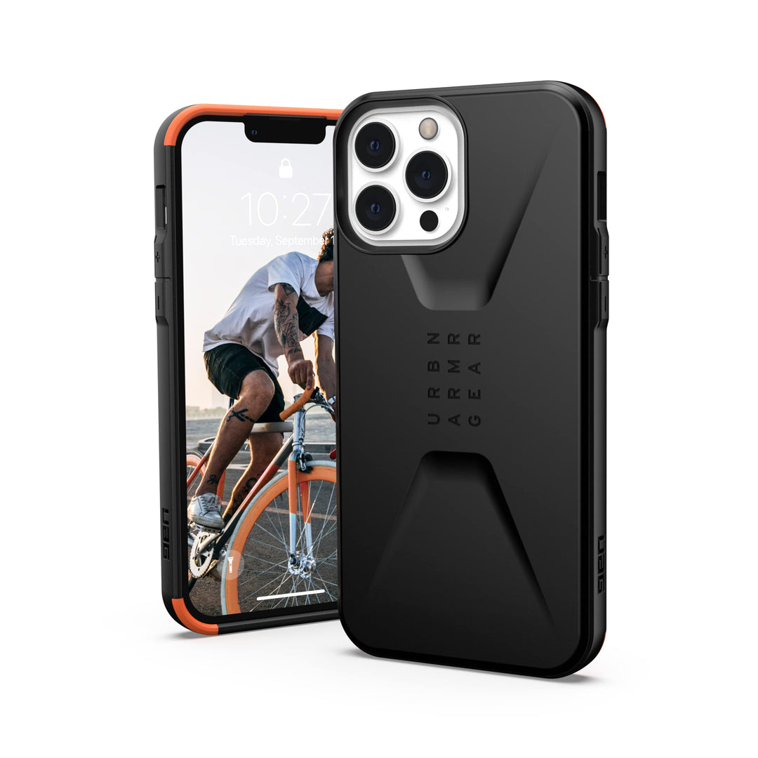Urban Armor Gear Civilian Hülle kompatibel mit Apple iPhone 13 Pro Max [Wireless Charging kompatible