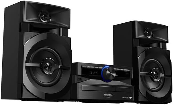 Panasonic Mini-System, 300 W, 2-Wege-Lautsprecher, Woofer:13 cm, CD-Player, CD-R/R W, Bluetooth, USB