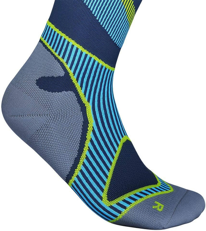 BAUERFEIND Laufsocken Run Performance Compression Socks, 1 Paar Sportsocken 38-40 / L Blau, 38-40 /