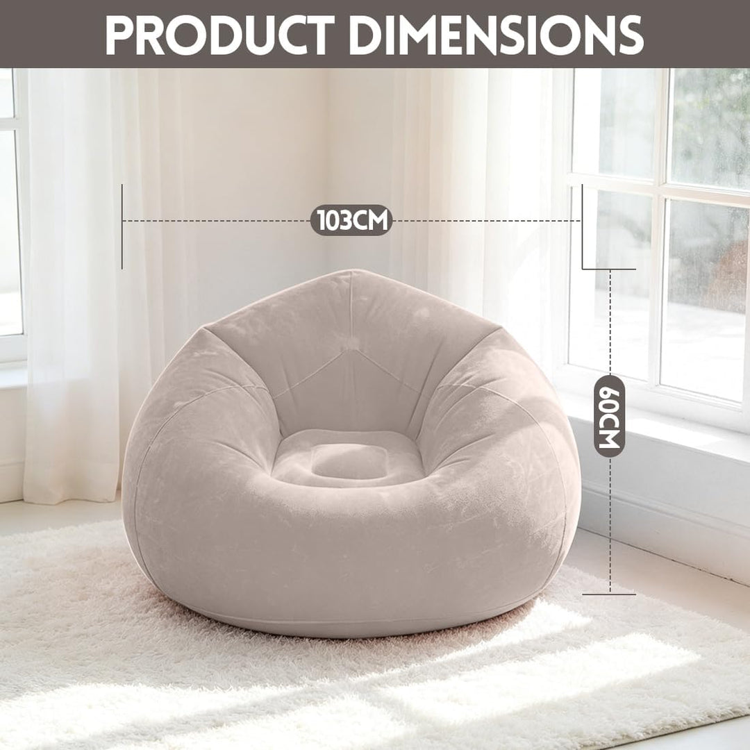 Generisch Air Sofa Lazy, No Bean Bag, Aufblasbarer Sessel, Aufblasbares Sofa, Waschbar, Wohnzimmer L