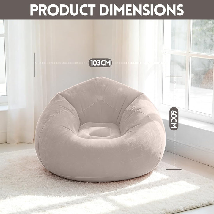 Generisch Air Sofa Lazy, No Bean Bag, Aufblasbarer Sessel, Aufblasbares Sofa, Waschbar, Wohnzimmer L