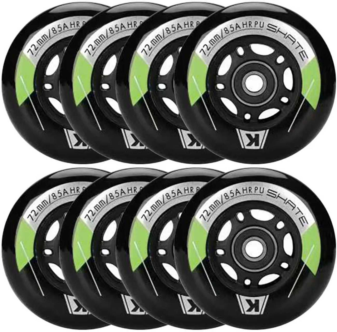 Inline Skate Rollen 80mm 76mm 72mm - 8 Stück Inline Skate Räder 85a inliner rollen mit kugellager AB