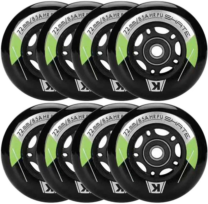 Inline Skate Rollen 80mm 76mm 72mm - 8 Stück Inline Skate Räder 85a inliner rollen mit kugellager AB