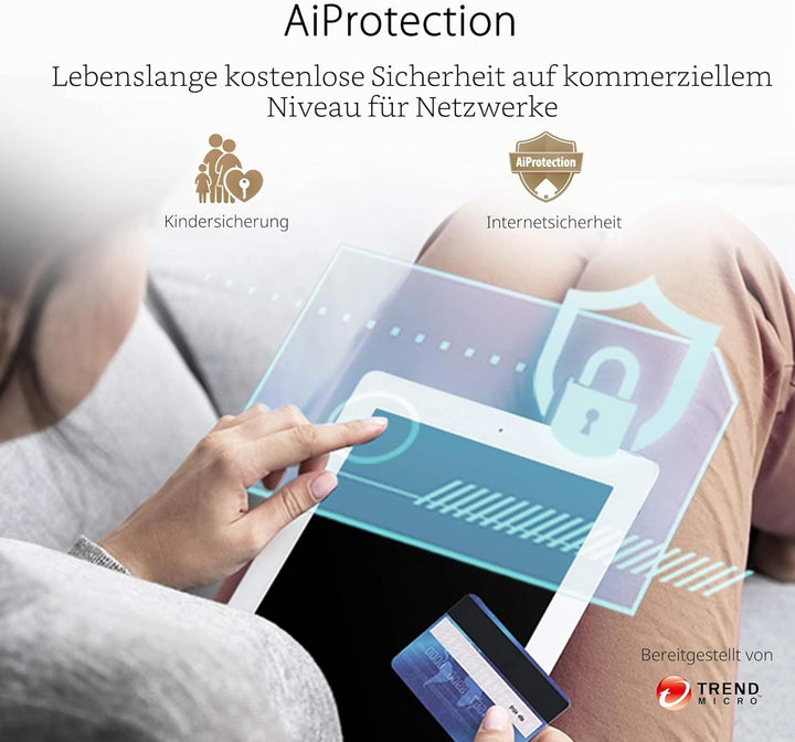 ASUS Ai Mesh AX-WLAN System ZenWiFi XD4 Schwarz (3in1 Mesh Zugangspunkte-Set, AX1800 WiFi 6, 2x Giga