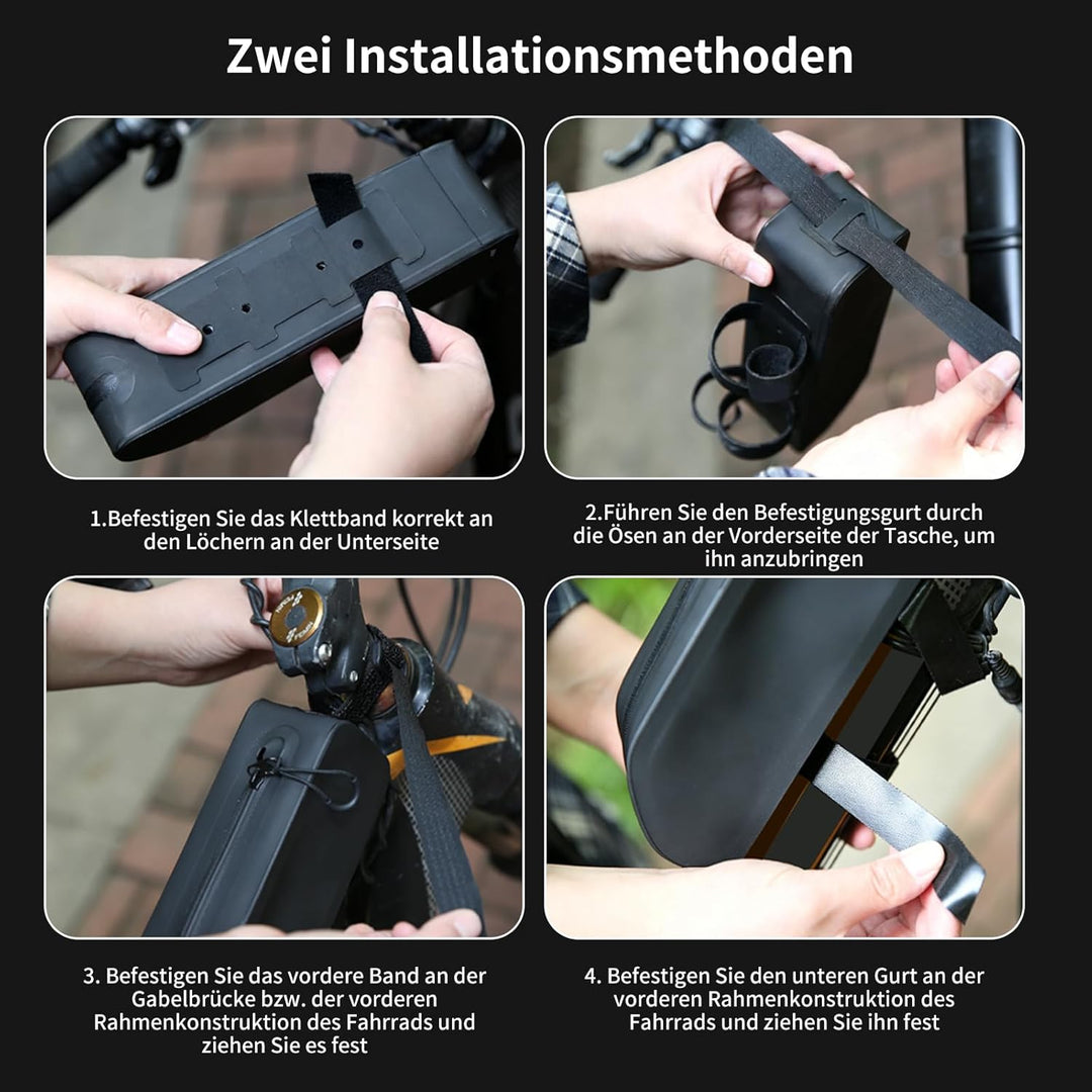 Fahrrad Rahmentasche, Oberrohrtasche Fahrrad, oberrohrtasche rennrad, wasserdichte Fahrradtasche Rah