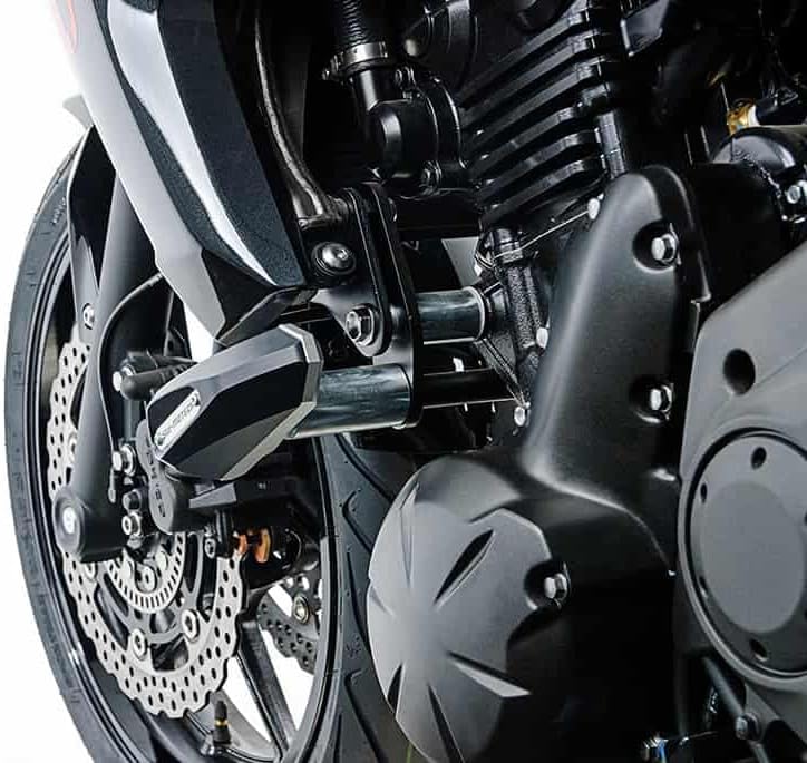 Sturzpad-Kit, schwarz, Kawasaki ER-6n (2012-)
