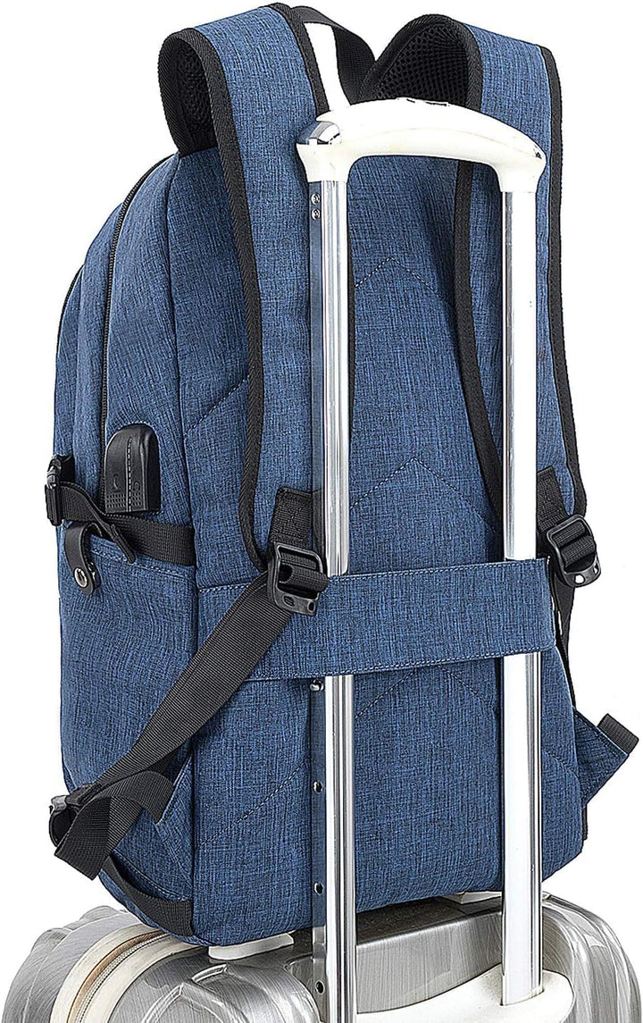 Tzowla Laptop Rucksack Herren und Damen, Reiserucksack Wasserdicht Anti-Diebstahl mit USB-Ladeanschl