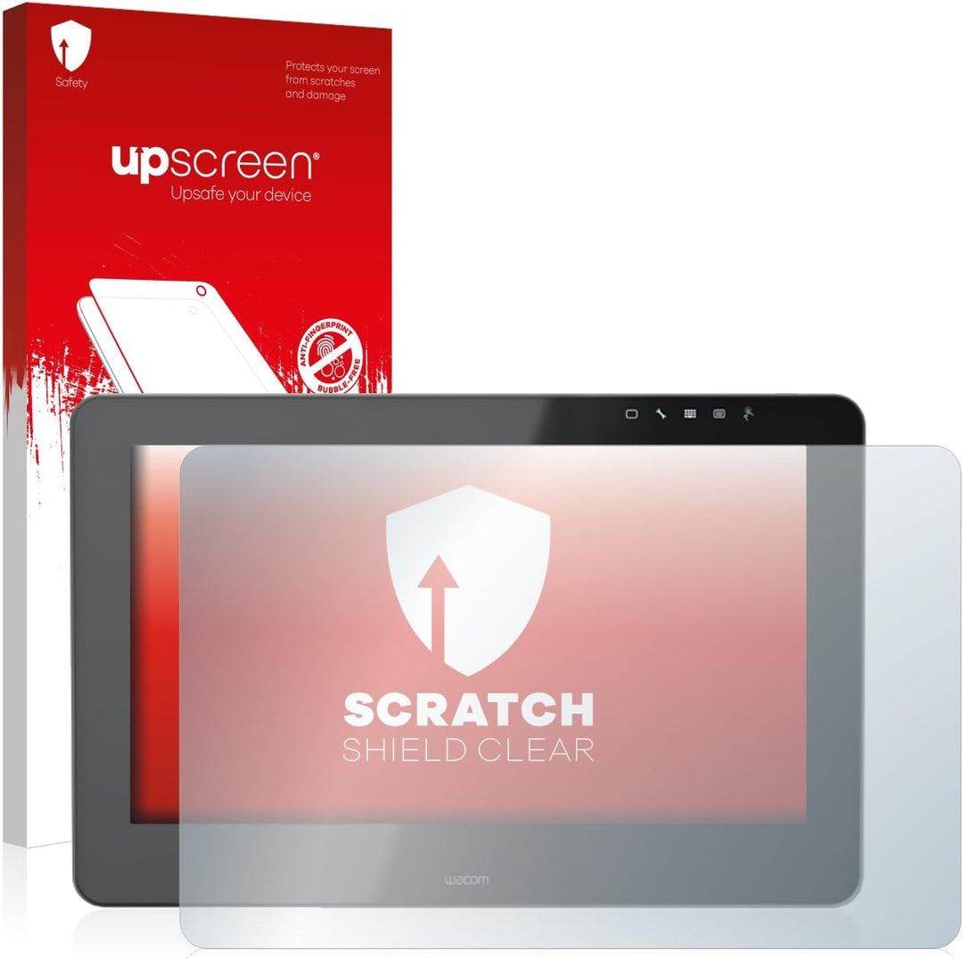 upscreen Schutzfolie für Wacom Cintiq Pro 16 – Kristall-klar, Kratzschutz, Anti-Fingerprint