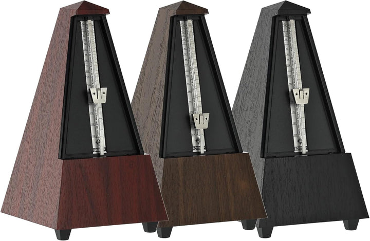 Wittner Metronom 855161 Kunststoffgehäuse mit Glocke Taktell Pyramidenform schwarz, schwarz