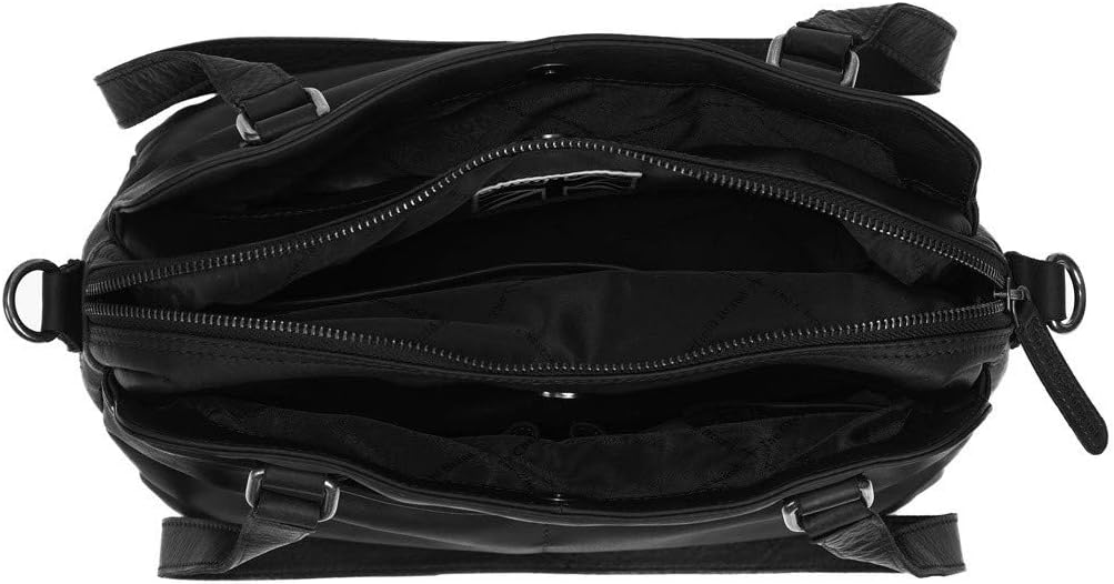The Chesterfield Brand Ladies Bilbao - Handtasche Leder 30 cm Schwarz, Schwarz