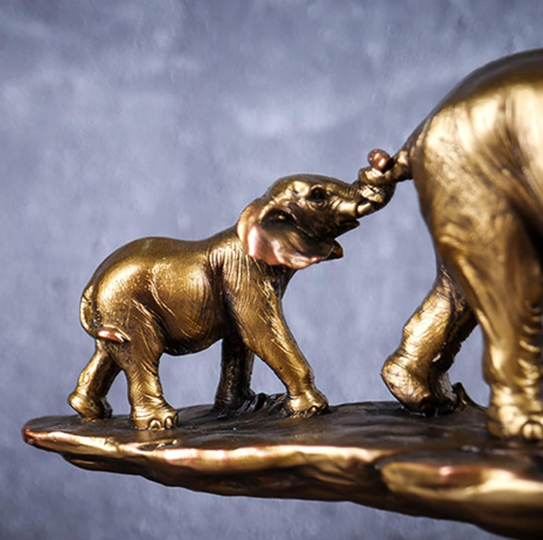 Vinbcorw Elephant Statues Sculptures Desktop Resin Decoration Craft Decorative Statues,54.5 cm Eleph