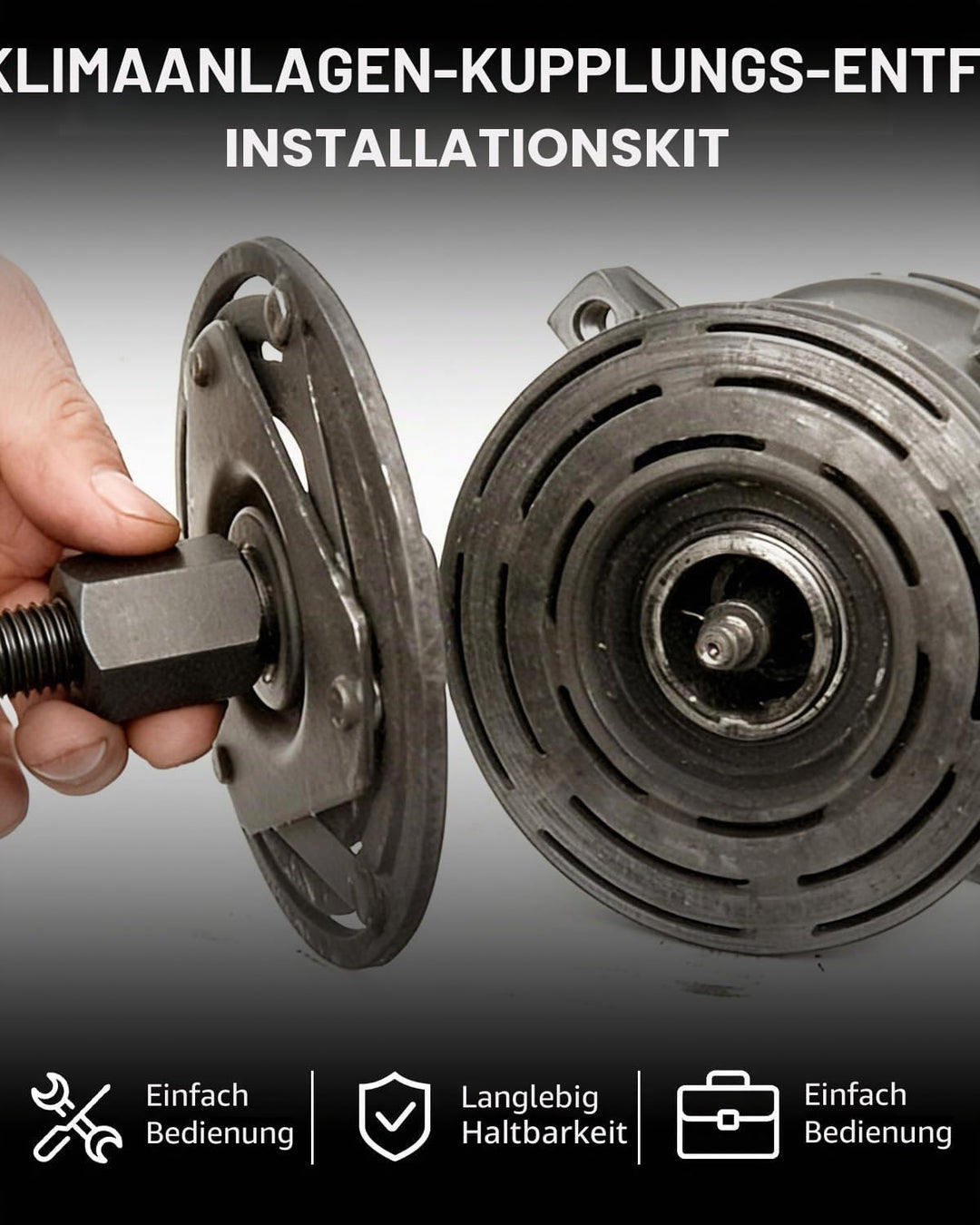 DPTOOL Klimaanlagenkupplungs-Haltewerkzeug A/C-Kompressorkupplung Ausbau-Installationssatz