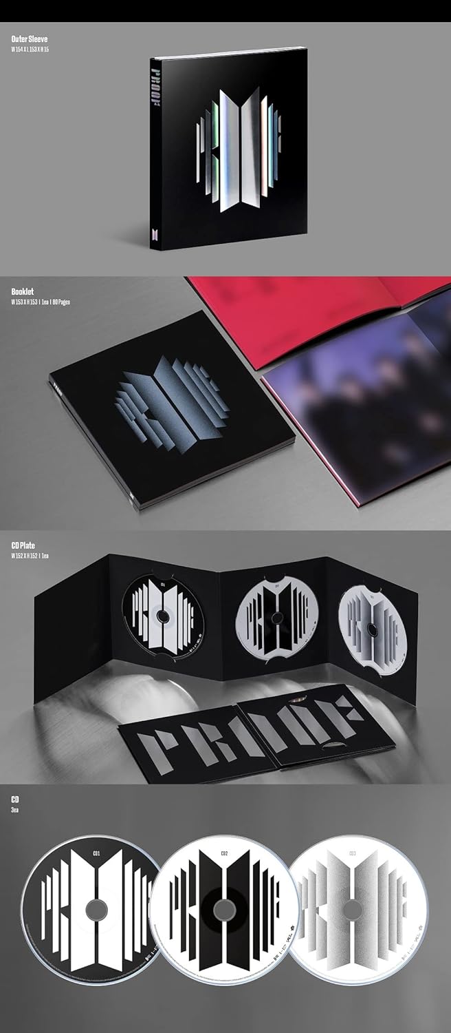 Dreamus BTS BANGTAN BOYS – Proof Standard + Compact Edition [BTS Anthology Album] 6CD+1Faltposter Ex