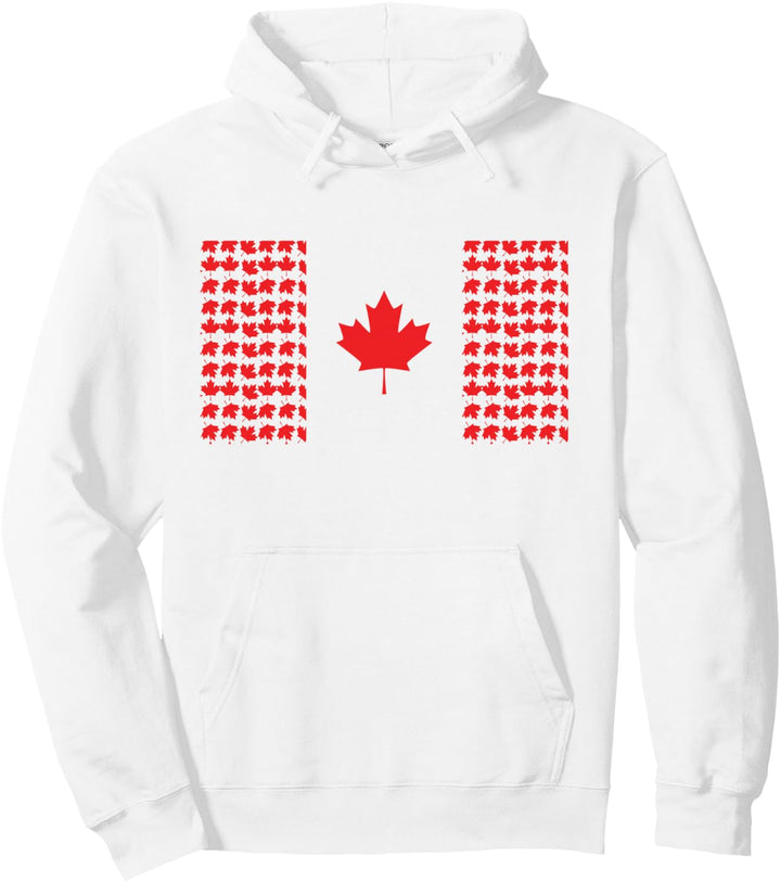 Kanadische Flagge Stolze Kanadische Ahornblätter Blattfahne Pullover Hoodie