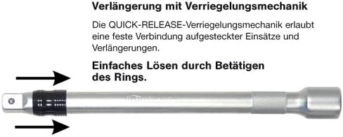 FAMEX 525-21 Profi Steckschlüsselsatz mit Gelenk- und Feinzahnknarre - Werkzeugkoffer mit Werkzeug S