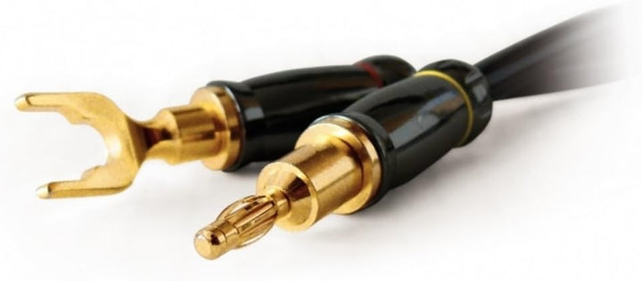 Dynavox High-End Lautsprecherkabel, Paar, Flexibles Kabel mit hochwertigen Bananensteckern, konfekti