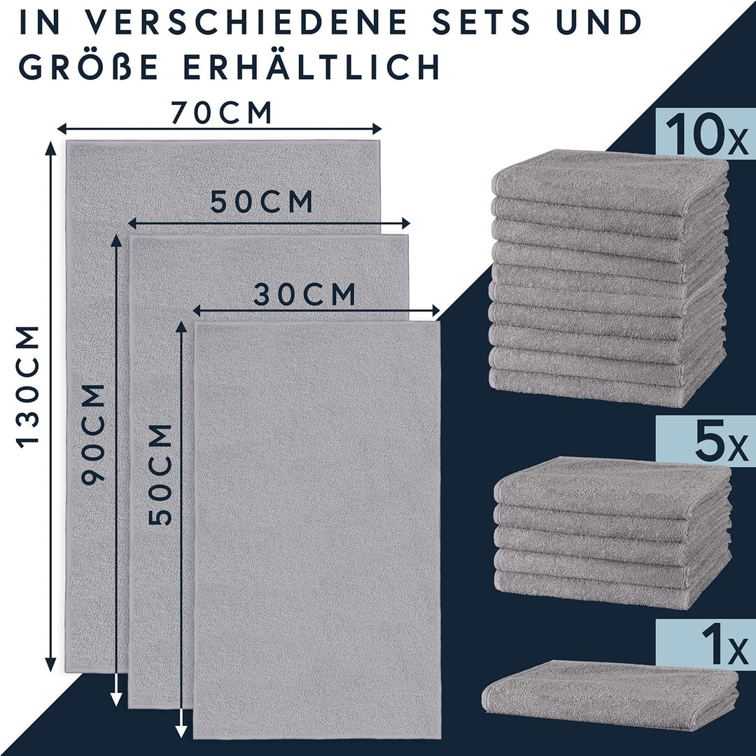 Moon 5er Pack Microfaser, Friseur, Handtücher, Salonhandtücher, ca. 50x90 cm von Floringo mit saugst