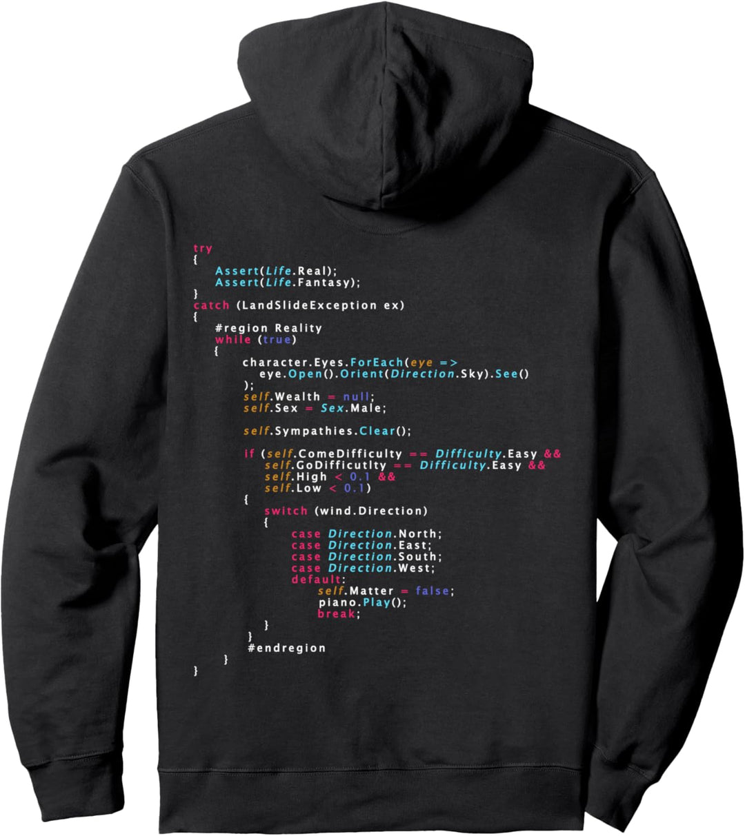 Is This The Real Life Coding Programming Pullover Hoodie
