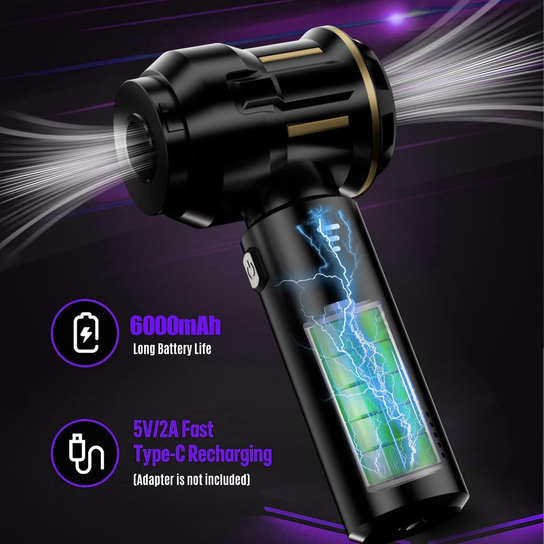 Handstaubsauger Akku, 26000Pa Mini Kabelloser Autostaubsauger Akku | 4-in-1 Mini Staubsauger,Waschba