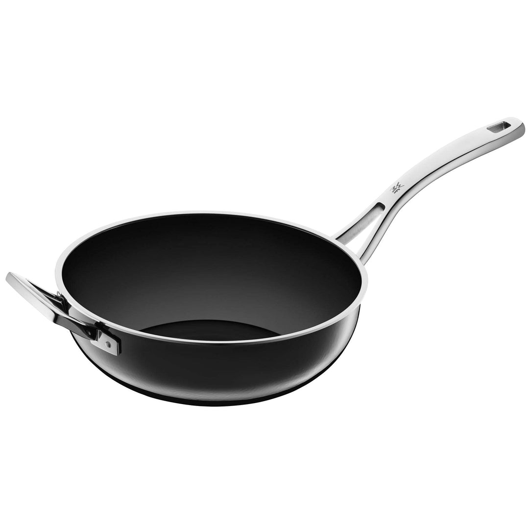 WMF Fusiontec Mineral Wokpfanne Induktion 28 cm, Wok, High-Tech Keramik, backofenfest, kratzfest, sc