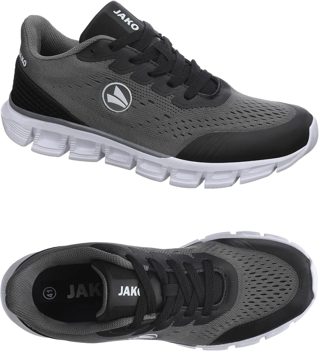 JAKO Lifestyle - Schuhe Herren - Sneakers Freizeitschuh Base Mesh 36 EU Schwarz, 36 EU Schwarz