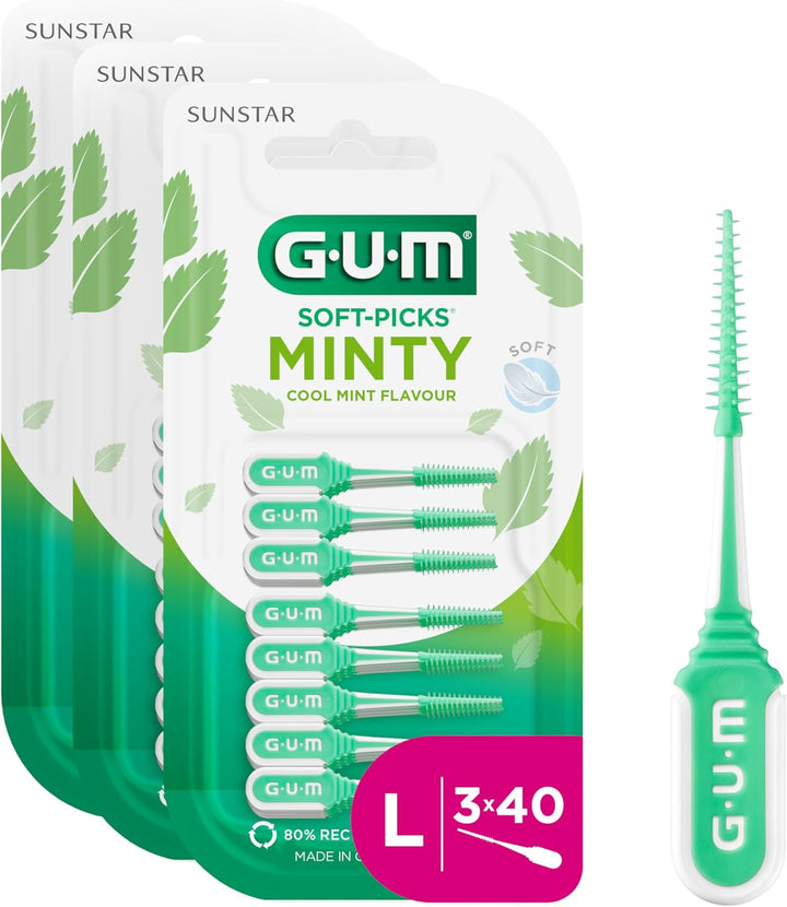 GUM Soft-Picks Comfort Flex Mint Interdentalreiniger | Erfrischender Minzgeschmack | Zahnreinigung u