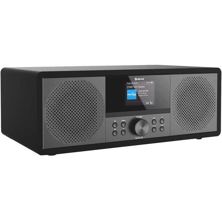 Denver MIR-270B Internet CD-Radio Internet, DAB+, UKW AUX, Bluetooth®, CD, Internetradio, UKW, schwa