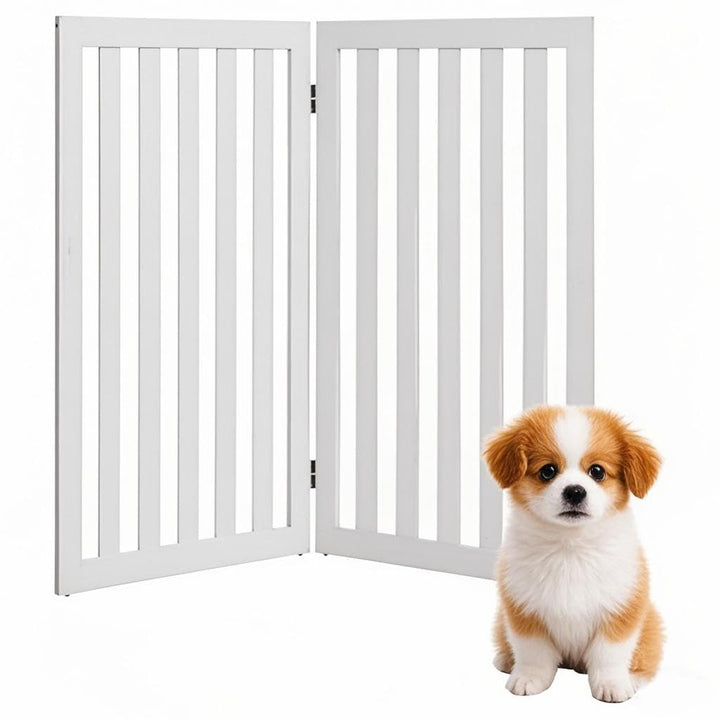 SOARS Absperrgitter Hund, faltbar & freistehend Hundegitter, Schutzgitter für Tür & Treppe, Türschut