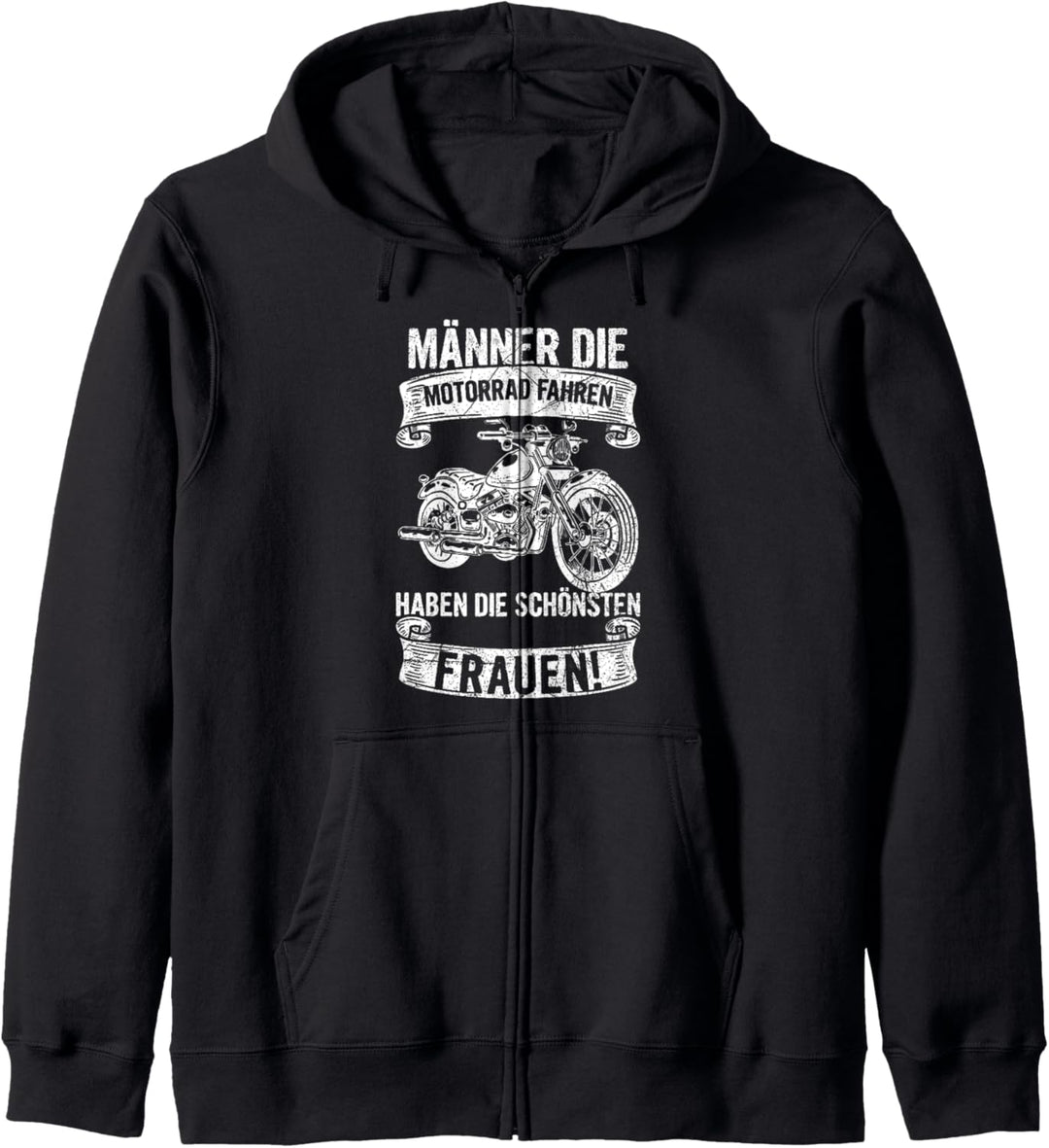 Männer Die Motorrad Fahren Haben Die Schönsten Frauen Biker Kapuzenjacke