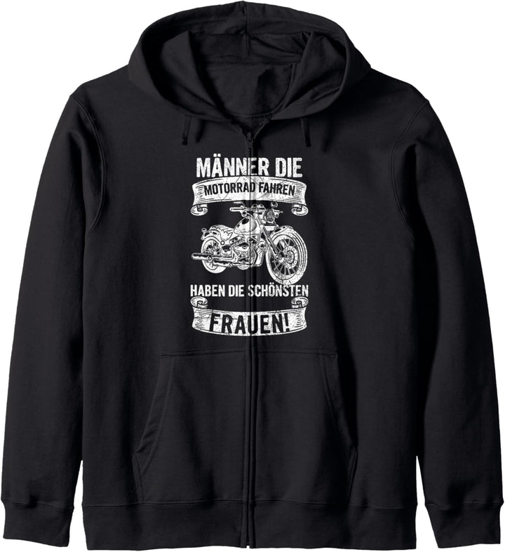 Männer Die Motorrad Fahren Haben Die Schönsten Frauen Biker Kapuzenjacke