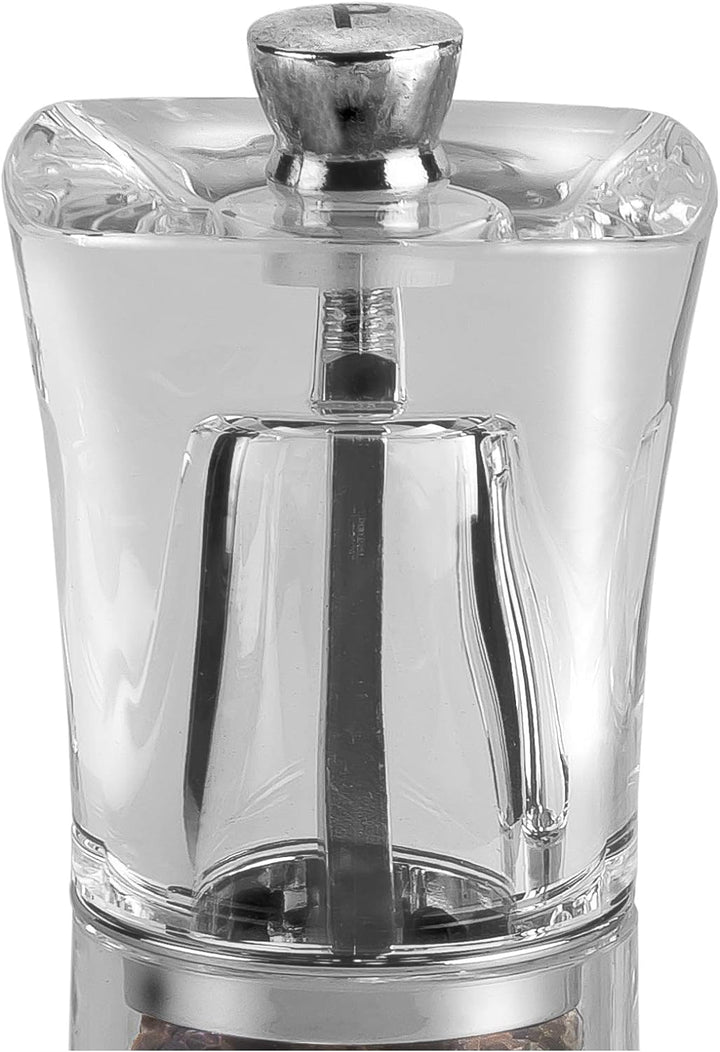 Cole & Mason H37408P Crystal Salz und Pfeffermühle, 2er Set Manuell, Acryl, 125mm, Precision+, Gesch
