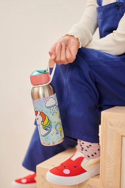 Mepal - Thermoflasche Flip-Up Campus - Isolierte Trinkflaschen für Kinder - Edelstahl Thermosflasche