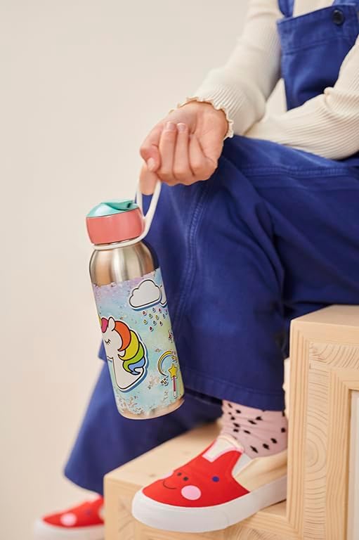 Mepal - Thermoflasche Flip-Up Campus - Isolierte Trinkflaschen für Kinder - Edelstahl Thermosflasche