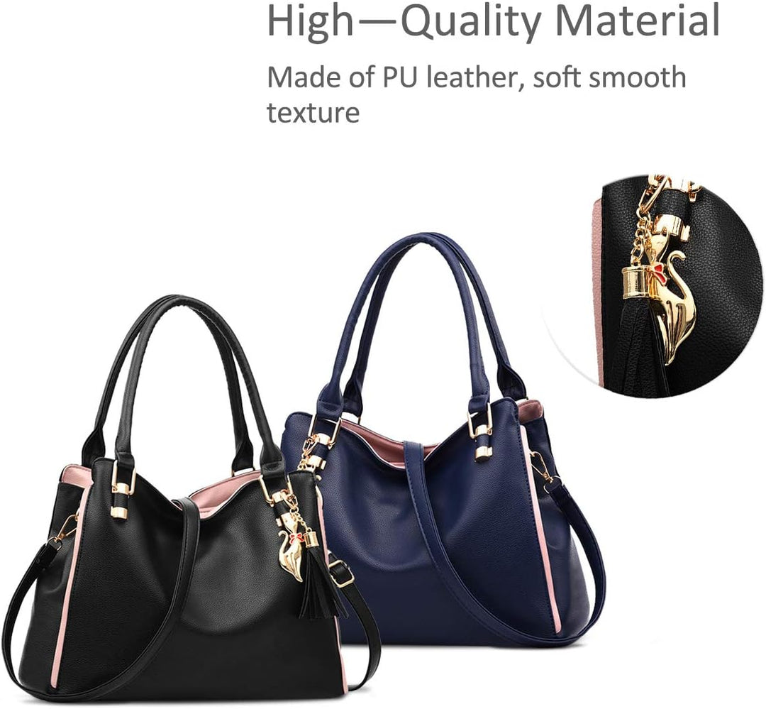 NICOLE&DORIS Damen Schultertasche Mode Handtaschen Hobos und Umhängetaschen für Frauen Gross Trageta