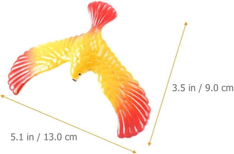 NUOBESTY 10 Stücke Schwebevogel Balance Vogel Spielzeug Balance Eagle mit Pyramidenständer Balancing