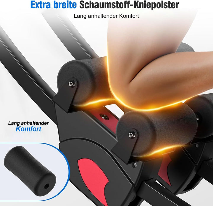 Bauchtrainer für Zuhause, Multifunktionale Trainingsgerät Klappbar für Ganzkörpertraining, Bauchmusk