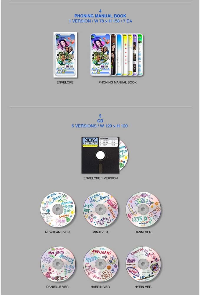 dreamus NewJeans - 1st EP 'New Jeans' album [Bluebook ver] (DANIELLE), DANIELLE