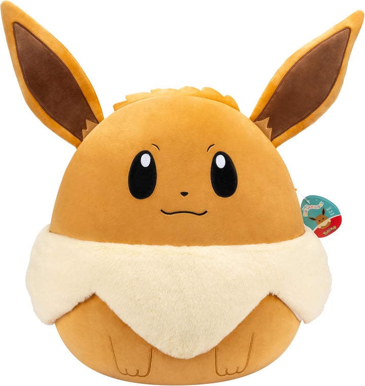 Squishmallows Pokémon x SQPK00095 - Evoli 50 cm, offizielles Pokémon, superweiches Kuscheltier