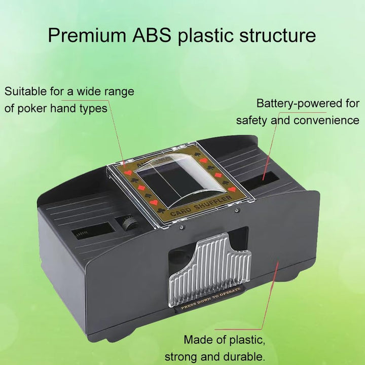 Kartenmischmaschine Elektrische, Automatischer Kartenmischer, Mischmaschine für 2 Decks, Automatisch