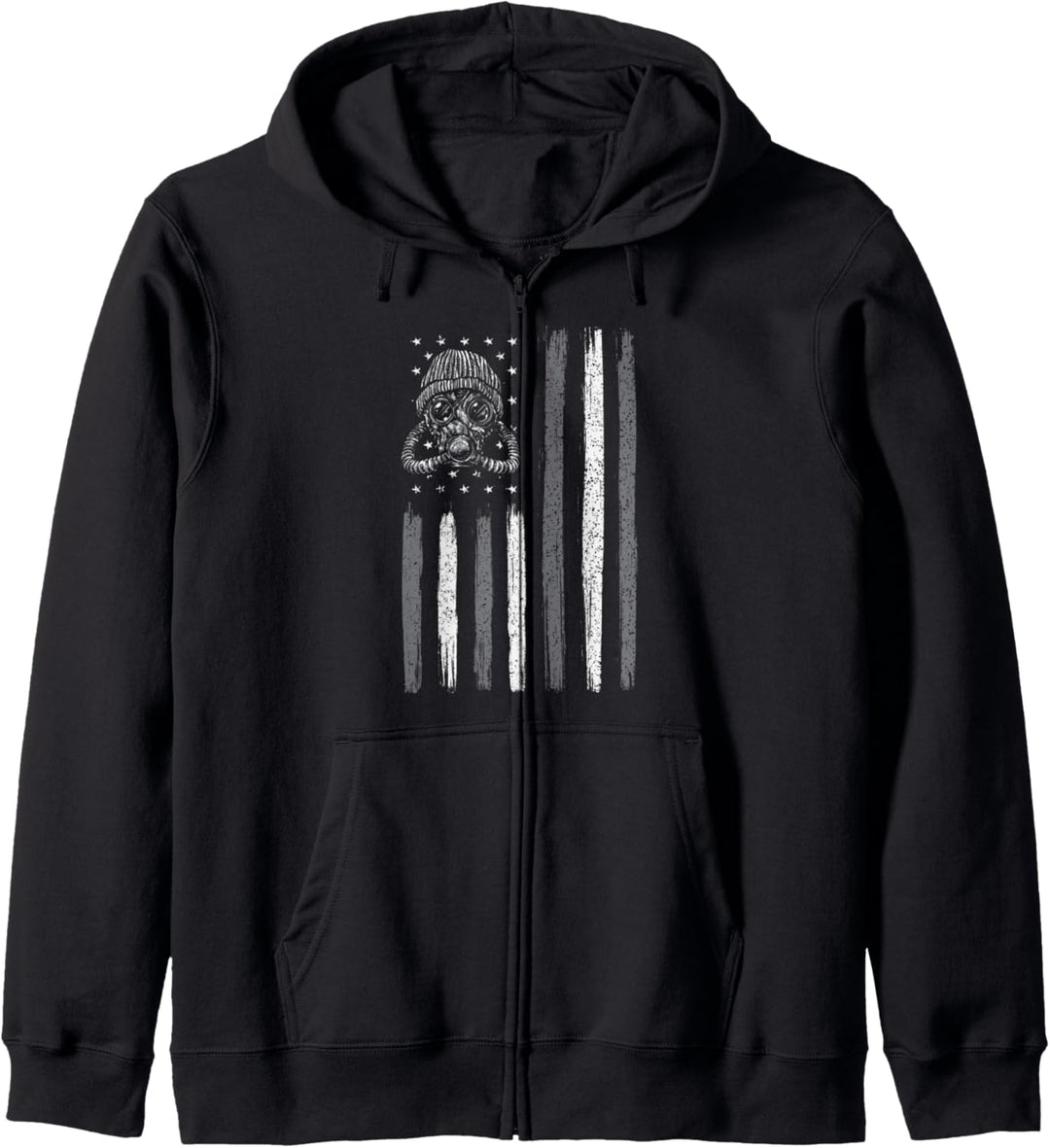 Gas mask american flag - prepper and survivalist gift Kapuzenjacke