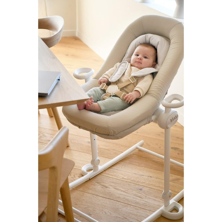 BÉABA, Babywippe, Babywippe Up&Down Plus, 4 Höhen, 3 Neigungen, Faltbar, Sitzverkleinerung für Neuge