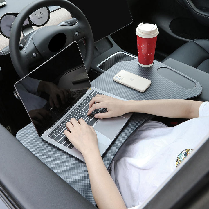 Faltbarer Laptop-Arbeitstisch für Tesla Model 3 Model Y Juniper Highland Lenkradtisch Auto-Tablett A