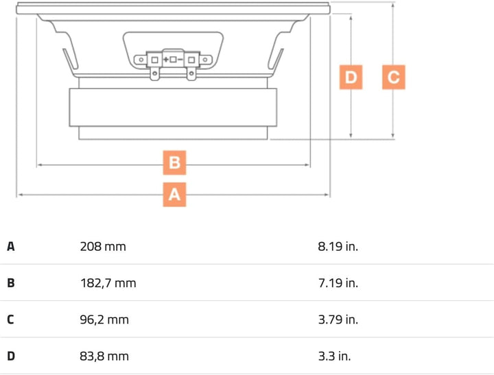 Hertz SV 200.1-20 cm Tief-/Mitteltöner Set SPL MIDRANGE 200mm 4 Ohm 1 Paar