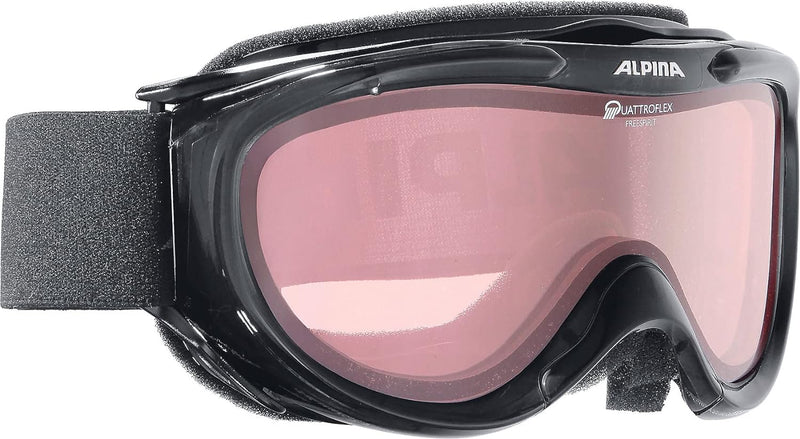 ALPINA Skibrille Freespirit One size schwarz transparent qlh (black transparent qlh), schwarz transp