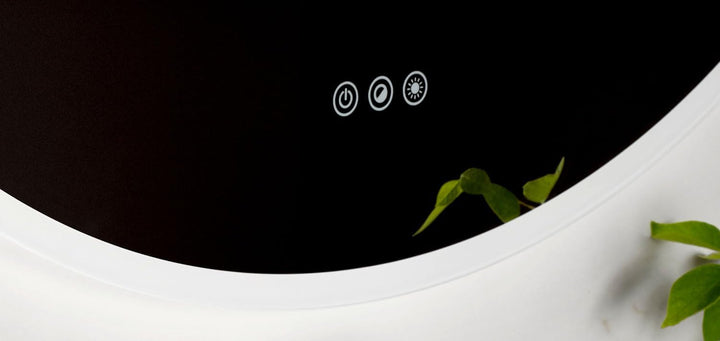 Emco Round LED-Rahmenspiegel, Ø 700 mm, Weiss