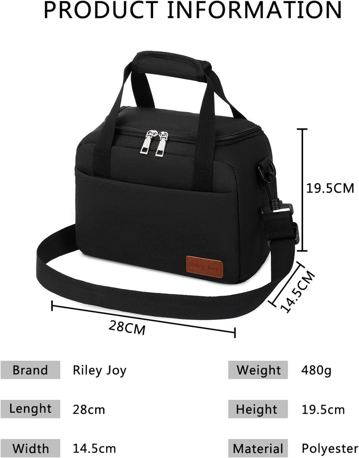 8.5L Kühltasche Kleine Thermotasche Tragbare Lunch-Tasche Isoliertasche Picknicktasche für Arbeit, S