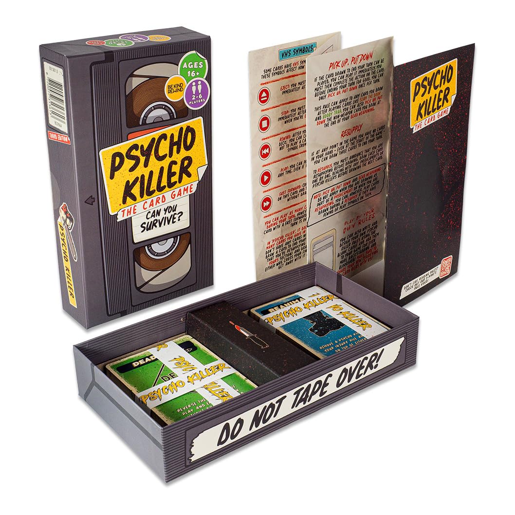 Psycho Killer: The Card Game - A game for Psychos, Multicolor, 5.08 x 5.08 x 5.08 cm
