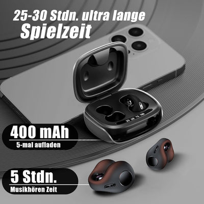 Open Ear Kopfhörer Bluetooth kabellos drahtloses Ohrclip-Bluetooth-Headset Ear Clip Luftleitung Knoc